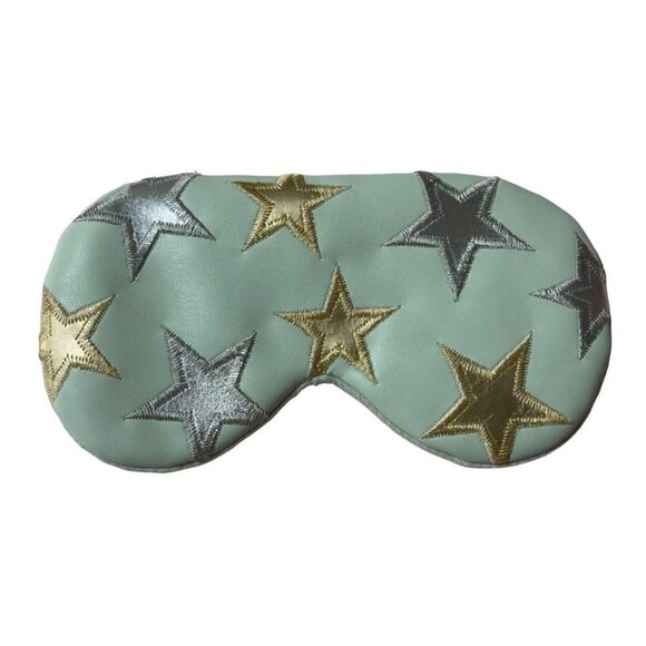 Free People Accessories - Free People Understated Cooling Leather Face Mask Adjustable Stars Green